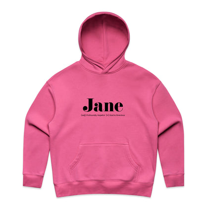 What's Her Name? Women's Relax Hood - Jane
