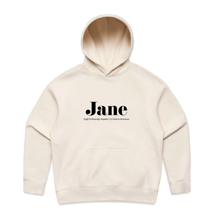 What's Her Name? Women's Relax Hood - Jane