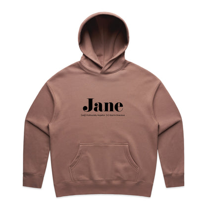 What's Her Name? Women's Relax Hood - Jane