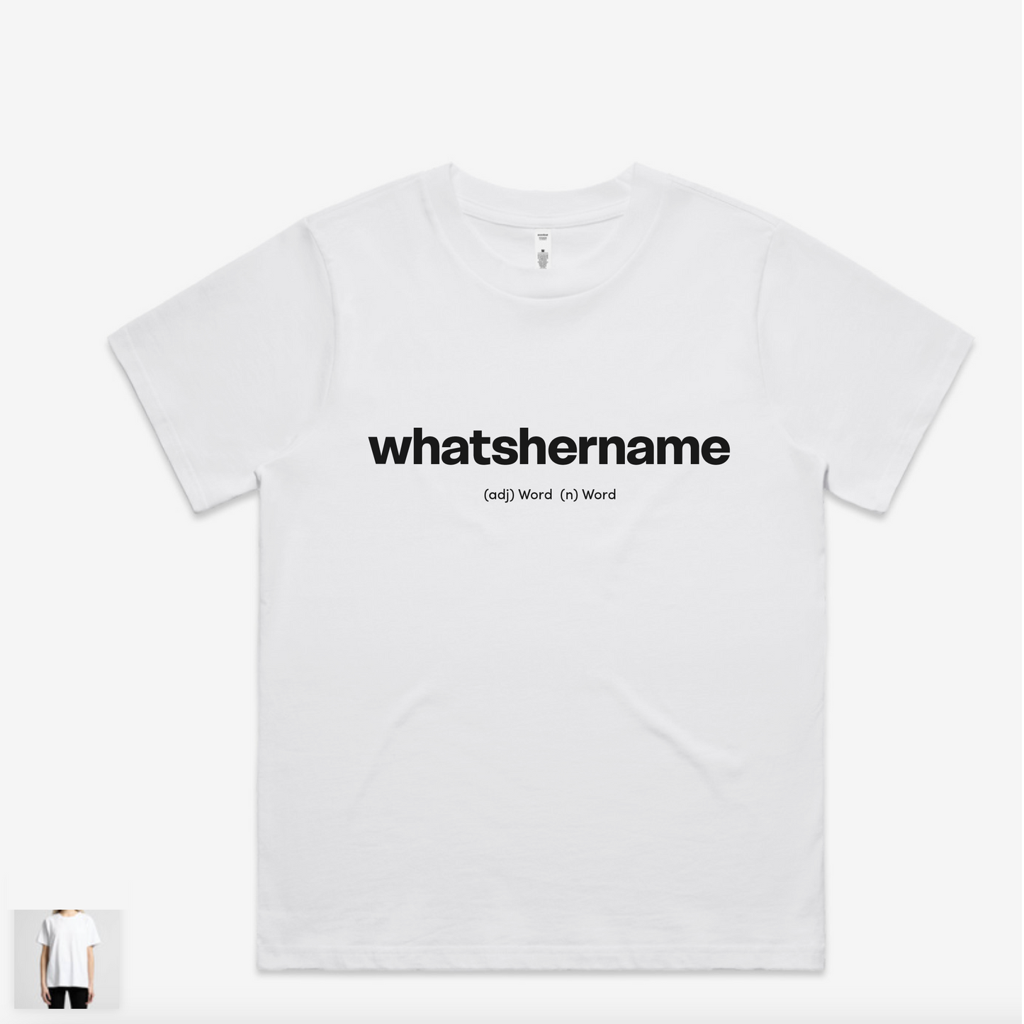 What's Her Name? Women's Classic Minus Tee